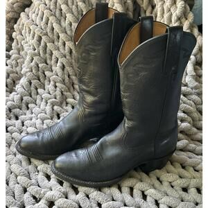 Ariat #34601 Heritage Sedona Western Black Leather Cowboy Boots Mens Size 9.5 D